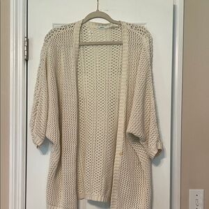 Like new. Kimchi Blue Cream Open Knit Women's Sweater